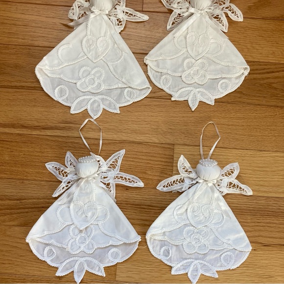 NWOT Battenburg lace angels. 100% cotton. - Picture 2 of 7